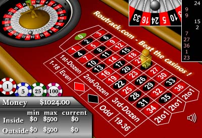 Click to view Routrack - Free Roulette Game 1.2 screenshot